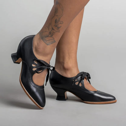 Herbstliche orthopädische Lederpumps – Viviana