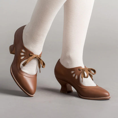 Herbstliche orthopädische Lederpumps – Viviana