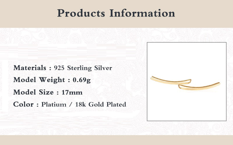 Ohrringe Aus Sterlingsilber - CuffGold 