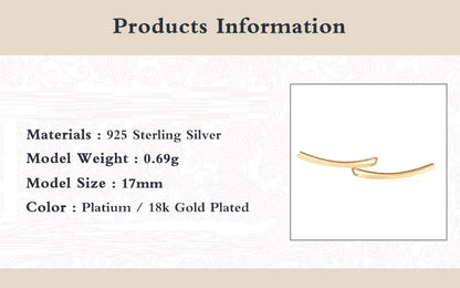 Ohrringe Aus Sterlingsilber - CuffGold 