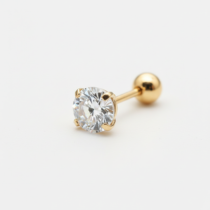 Ohrstecker Aus Titanstahl - ZirconiaPearl 