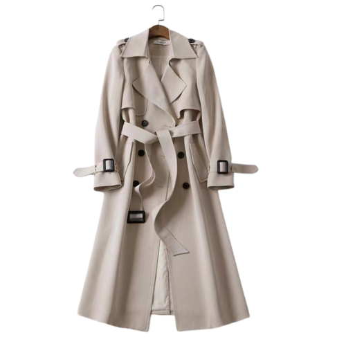 Eleganter Damen-Trenchcoat mit Doppelknöpfen – Celina Herbstedition