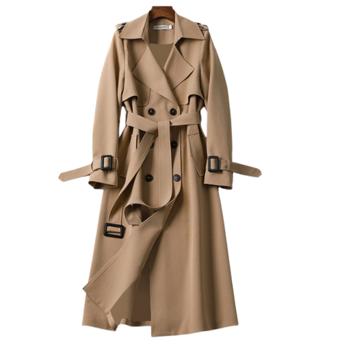 Eleganter Damen-Trenchcoat mit Doppelknöpfen – Celina Herbstedition