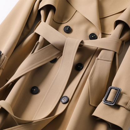 Eleganter Damen-Trenchcoat mit Doppelknöpfen – Celina Herbstedition