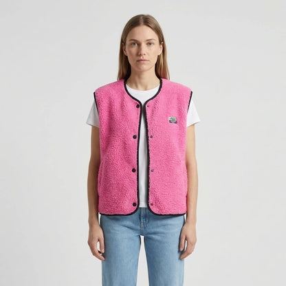 Open-Front Sleeveless Layering Vest - Claudia