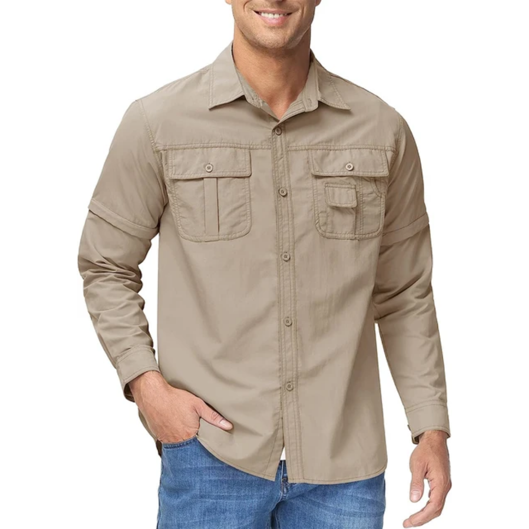 Outdoor Shirt With Zip-Off Sleeves - Ricardo
