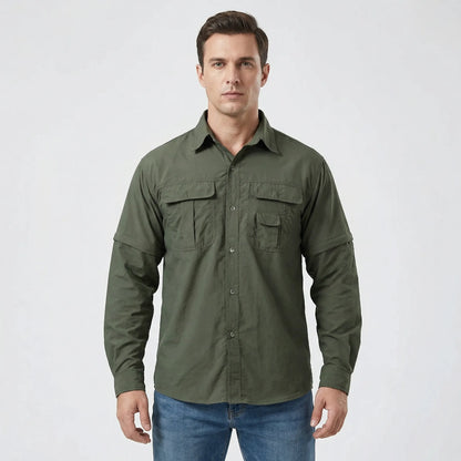 Outdoorshirt Met Afritsbare Mouwen - Brett