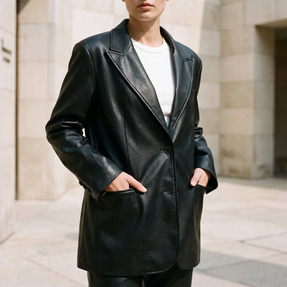 Oversized-Jacke Mit Einreihigem Verschluss -  Christy