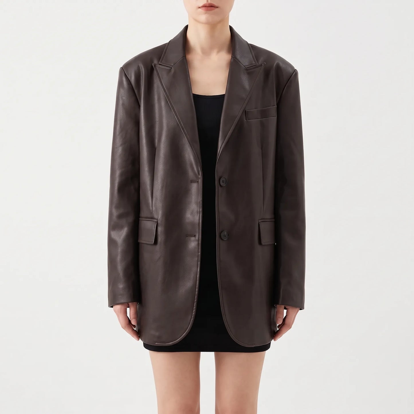 Oversized-Jacke Mit Einreihigem Verschluss -  Christy