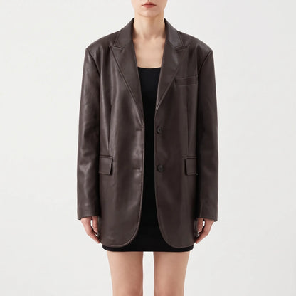 Oversized-Jacke Mit Einreihigem Verschluss -  Christy