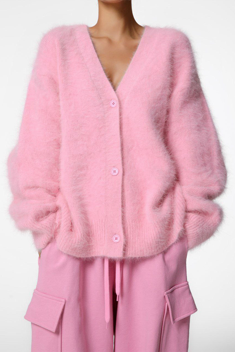 Oversized Strickjacke Mit Knöpfen - Jasmina