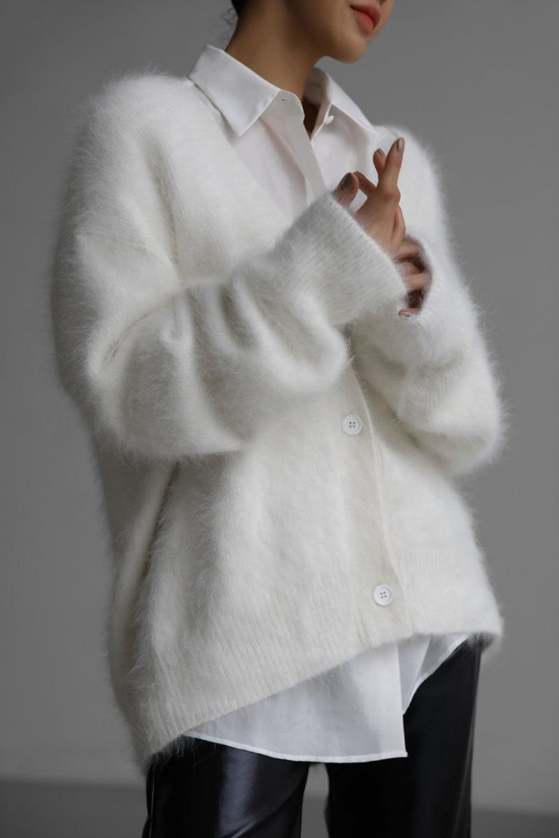 Oversized Strickjacke Mit Knöpfen - Jasmina