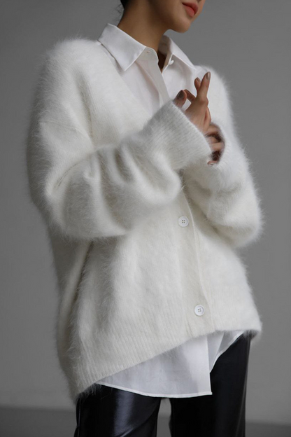 Oversized Strickjacke Mit Knöpfen - Jasmina