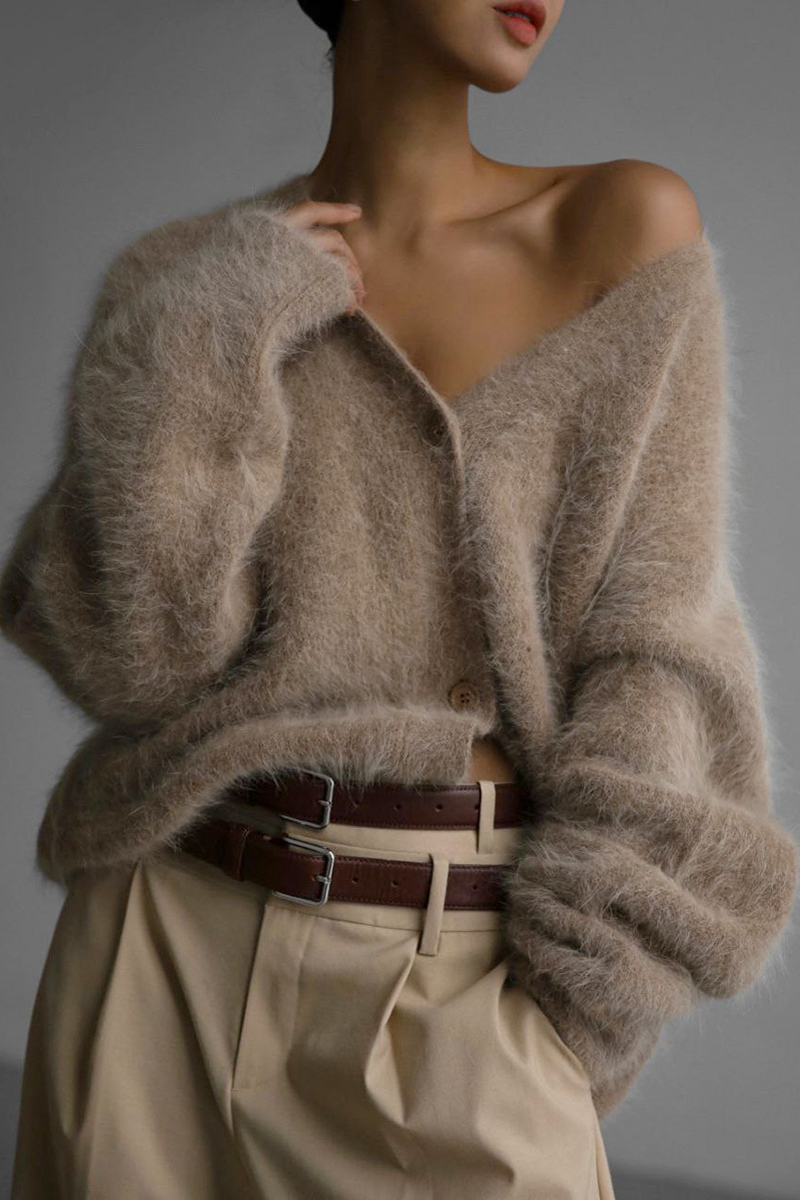 Oversized Strickjacke Mit Knöpfen - Jasmina