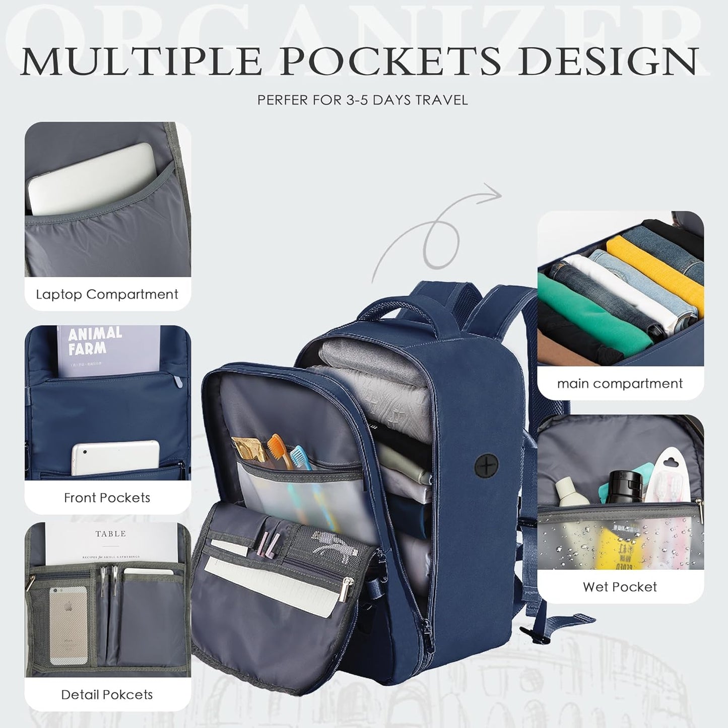Plecak Podróżny Z Laptopem - Cabinbag
