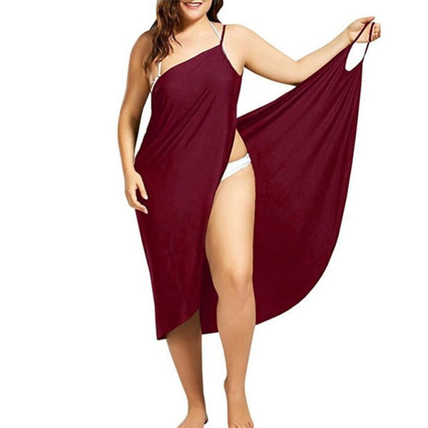 Maxi Wickelkleid für Strand und Schwimmbad – Soleil