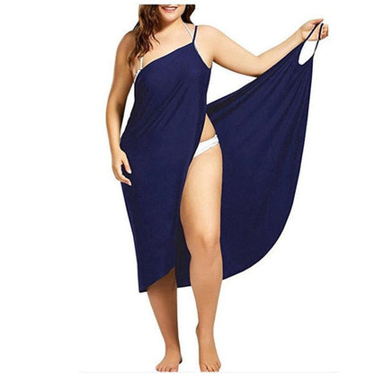 Maxi Wickelkleid für Strand und Schwimmbad – Soleil