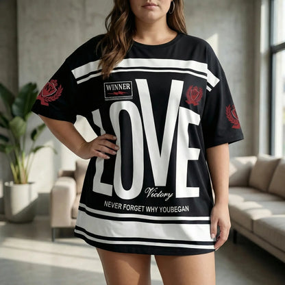 Plus Size Rundhals-T-Shirt - Patricia