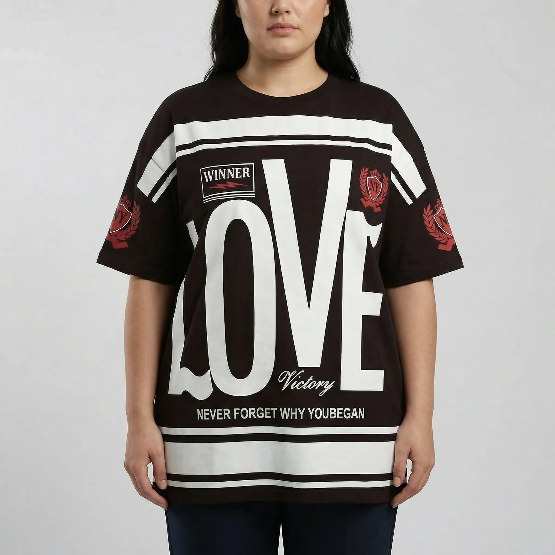 Plus Size Rundhals-T-Shirt - Patricia
