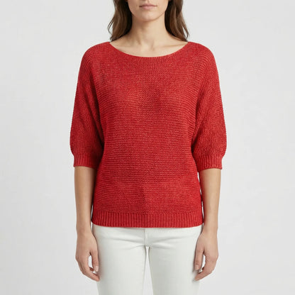 Relaxed Fit Batwing Sleeve Jumper - Janet