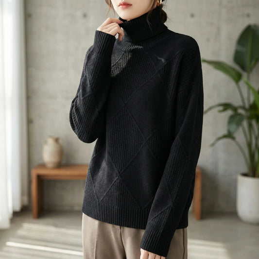 Rollkragenpullover Mit Weiter Passform - Luzie
