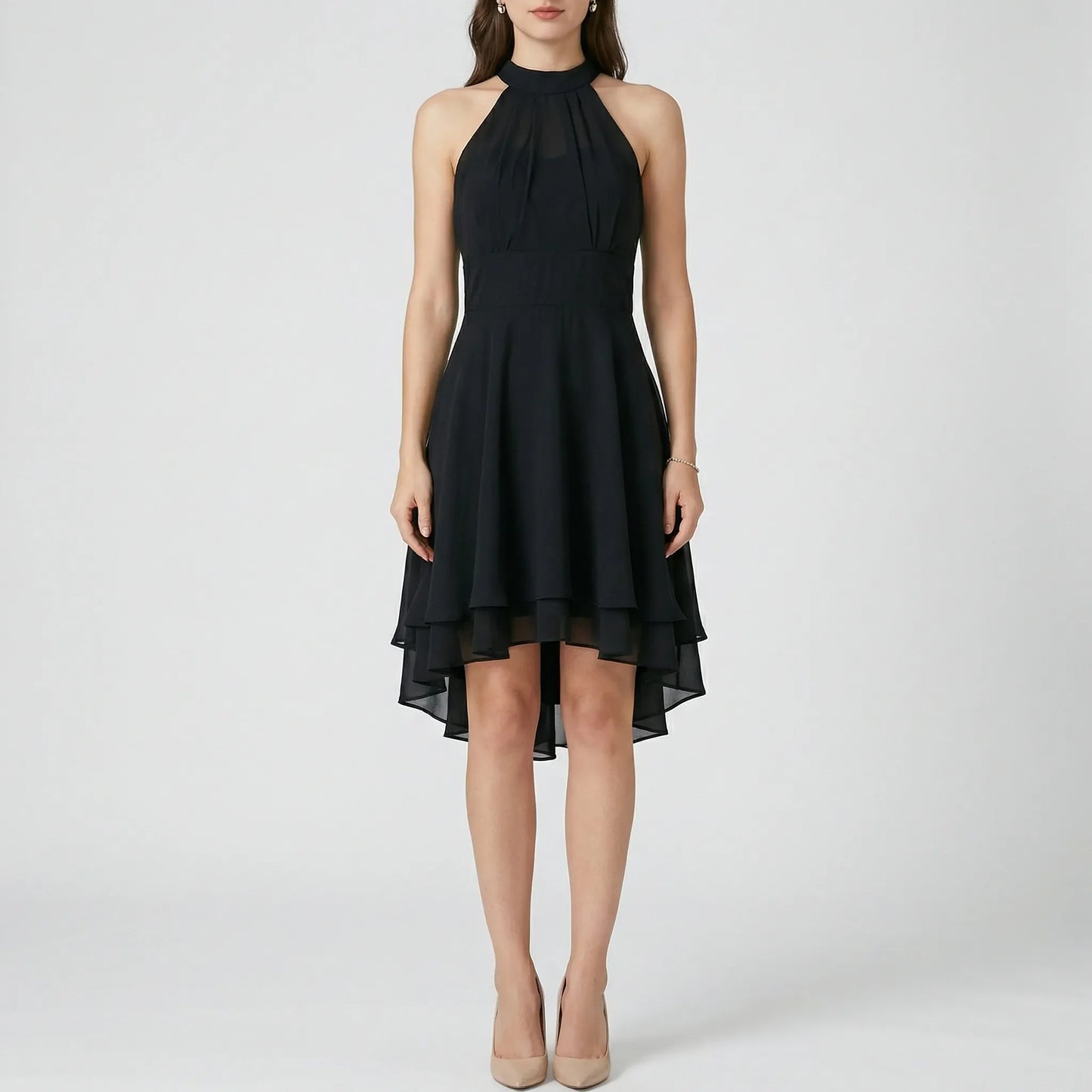 Romantisches Abendkleid Mit Volants - Jessie
