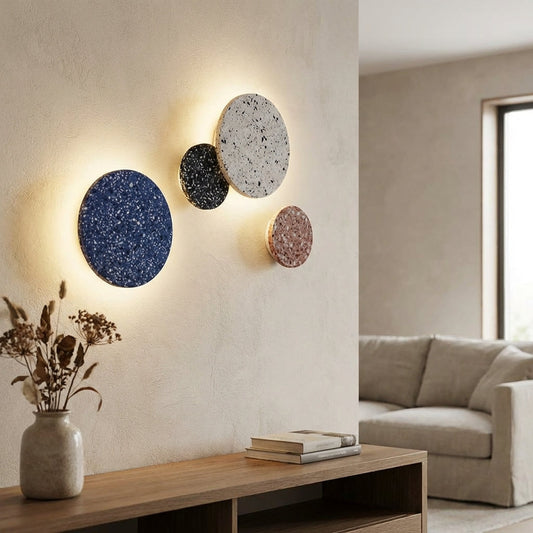 Round Terrazzo Style Wall Lamp - Orbique
