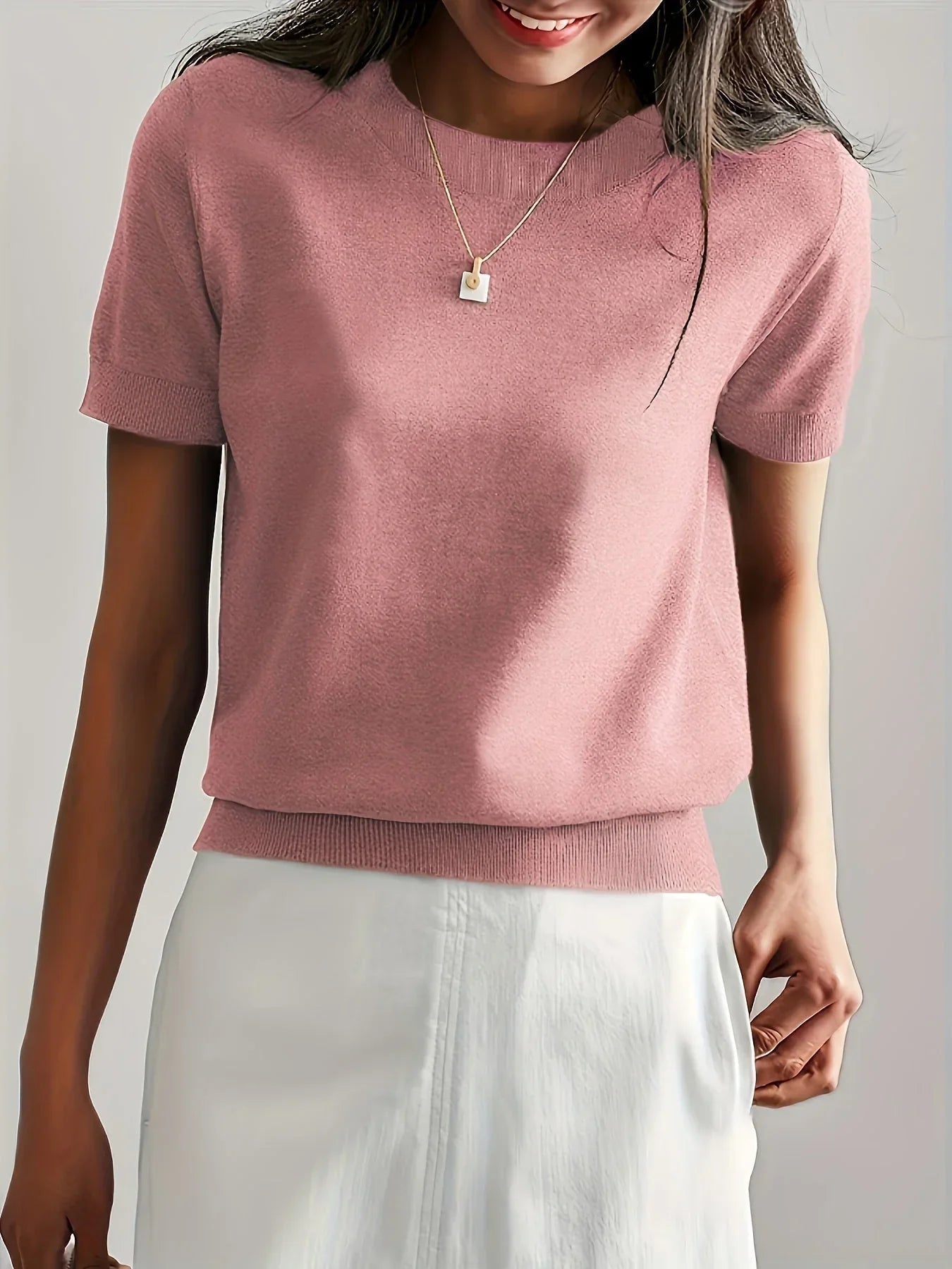 Damen Kurzarm-Herbstpullover – Mila
