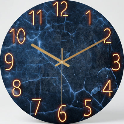 Runde, Moderne Wanduhr - LuminaraClock
