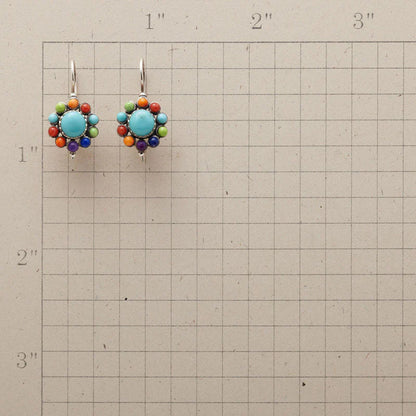 Runde Ohrringe Mit Details - TurquoiseBliss 