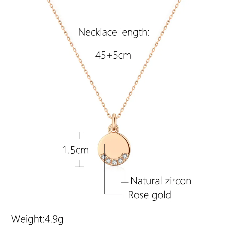 Runde Zirkonkette - GleamNecklace 