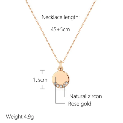 Runde Zirkonkette - GleamNecklace 