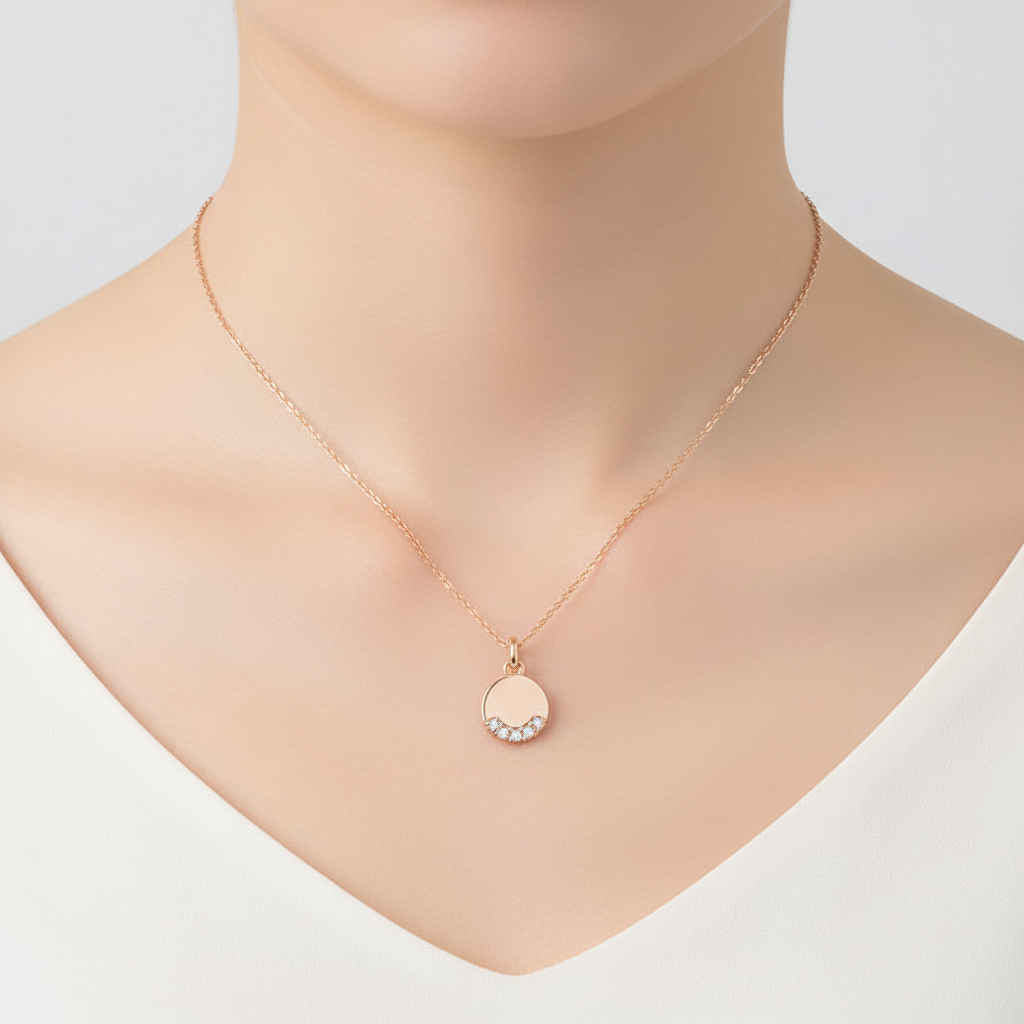 Runde Zirkonkette - GleamNecklace 