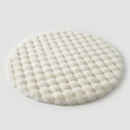Runder Flauschiger Teppich - Plushory