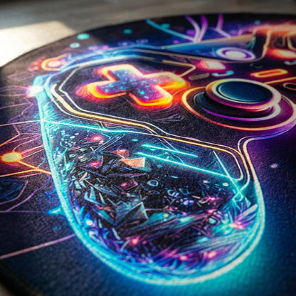 Runder Gaming-Teppich - Neonexus