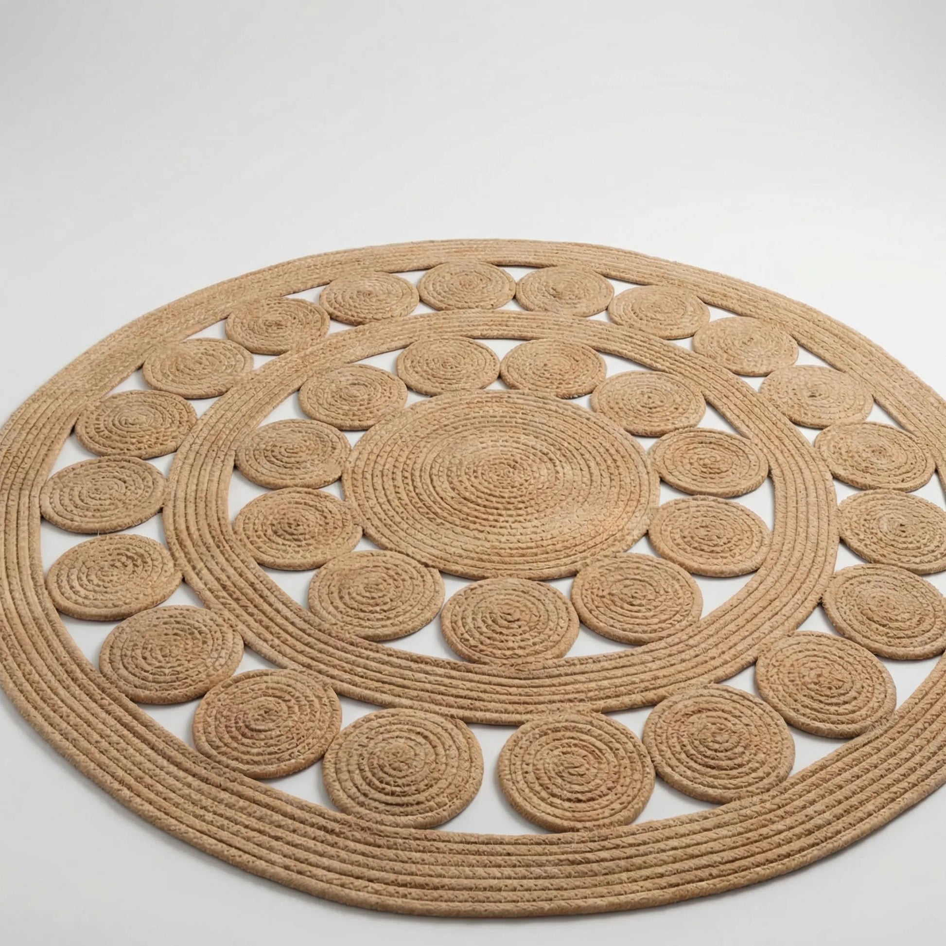Runder Zierteppich Mit Struktur - Marivon