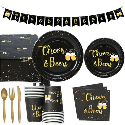 Einweg-Partygeschirr Set „Cheers & Beers“ (für 16 Gäste) – CheersSet Oktoberfest 2026