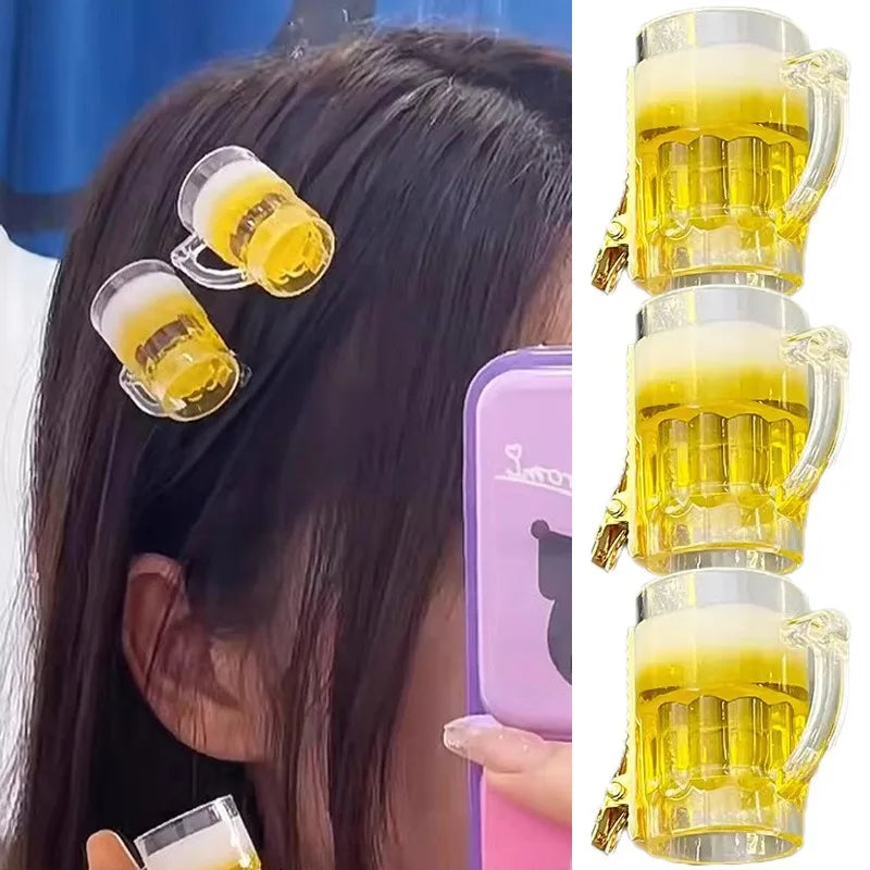 Haarspangen Set im Bierkrug-Design (6er-Set) – SchaumSpangen Oktoberfest 2026