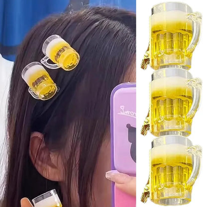 Haarspangen Set im Bierkrug-Design (6er-Set) – SchaumSpangen Oktoberfest 2026