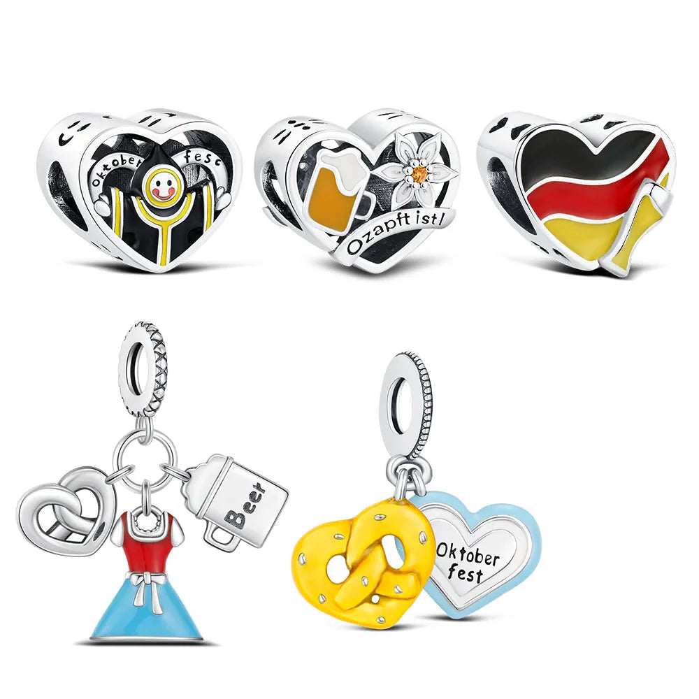 Silberne Armbandanhänger – HerzGlanz Oktoberfest 2026