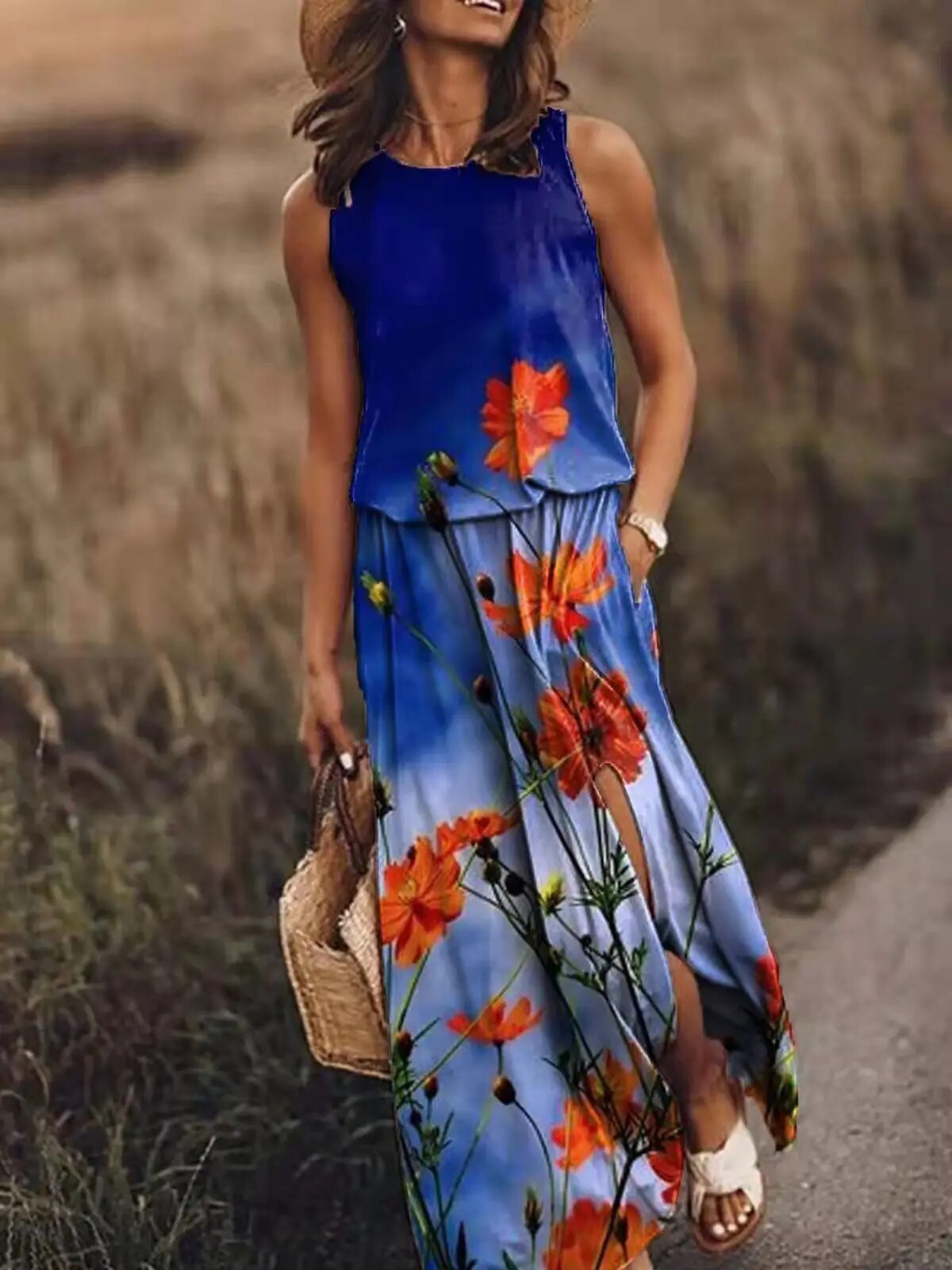 Sommerliches Maxikleid mit einzigartigem Schnitt – Amara
