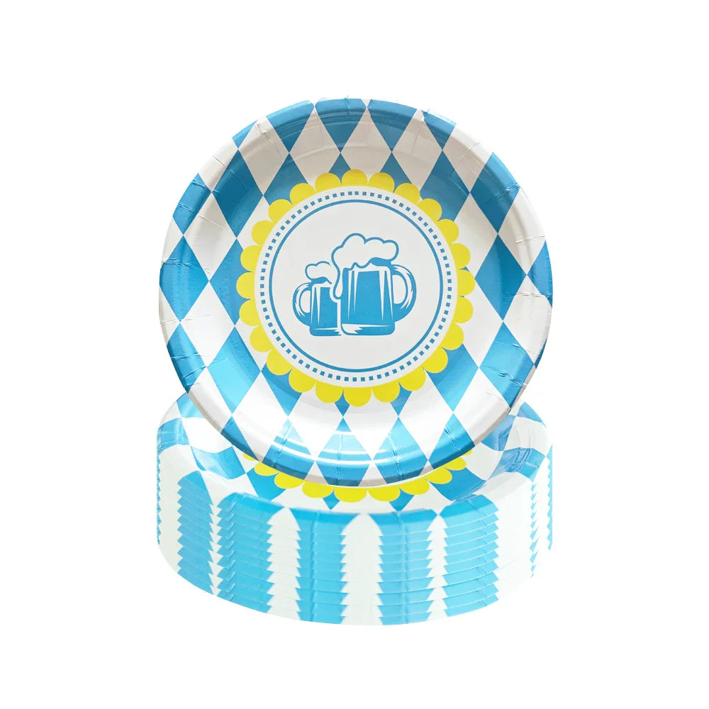 Einweg-Partygeschirr Set im Oktoberfest-Design – ProstPaket Oktoberfest 2026