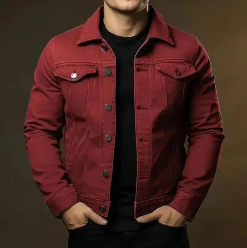 Robuste & Zeitlose Herren Jeansjacke aus 100 % Baumwolle – Noah Herbstedition