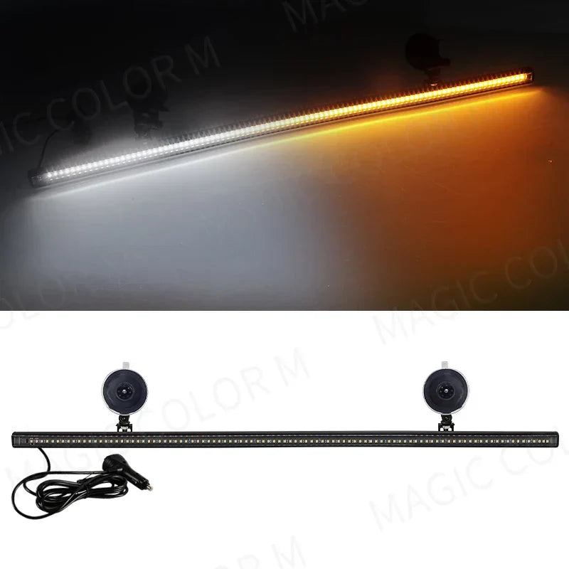 96 LED Stroboskop-Lichtleiste – Veyra – (Auto-Notwarnung)
