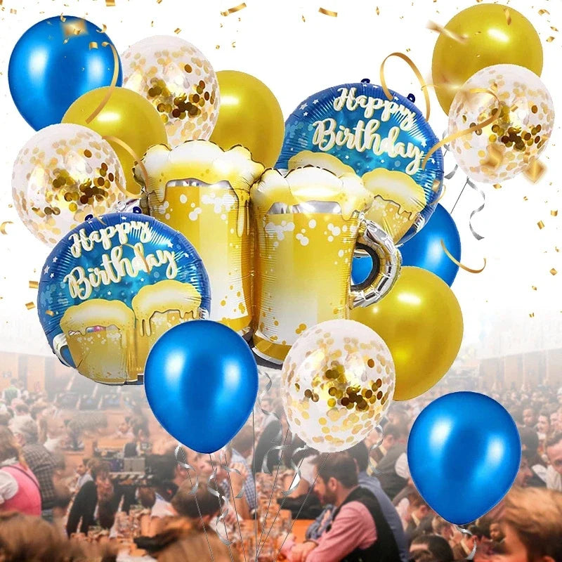 Ballon-Set im Bierkrug-Design (16-teilig) – ProstBallon Oktoberfest 2026