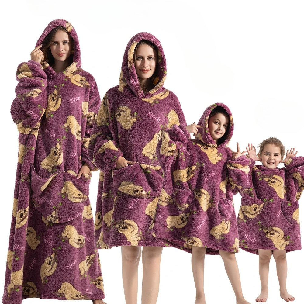 Kürbis Hoodie-Decke für Halloween Gemütlichkeit – SpookySnuggle