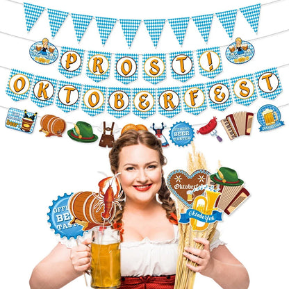 Papier-Wimpelgirlande im Oktoberfest-Design – WimpelFreude Oktoberfest 2026