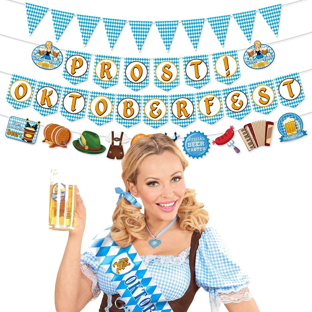 Papier-Wimpelgirlande im Oktoberfest-Design – WimpelFreude Oktoberfest 2026