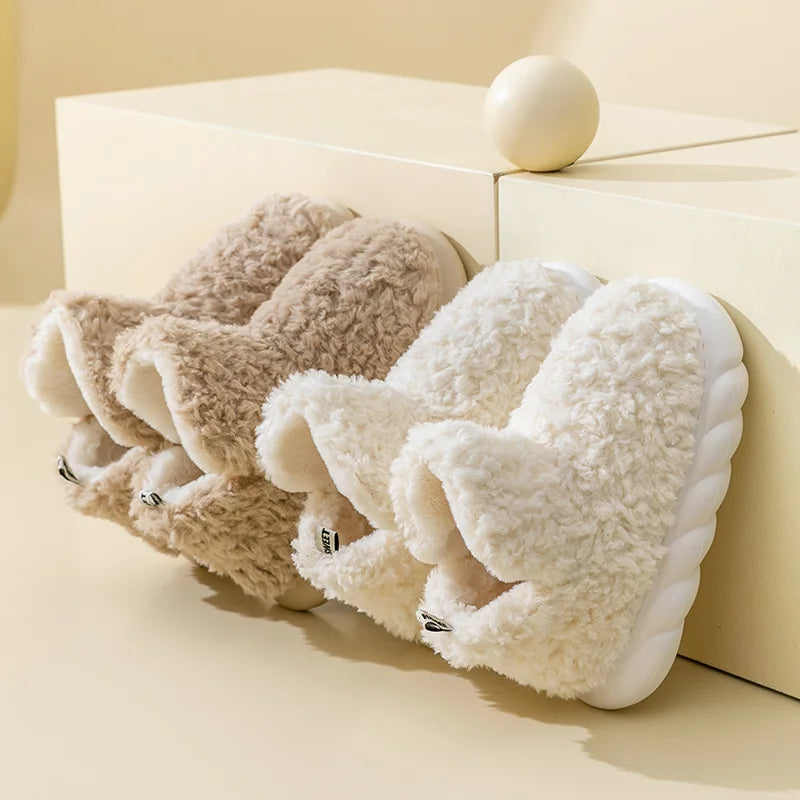 Warme Damen Hausschuhe aus Baumwolle & Plüsch – CozySteps