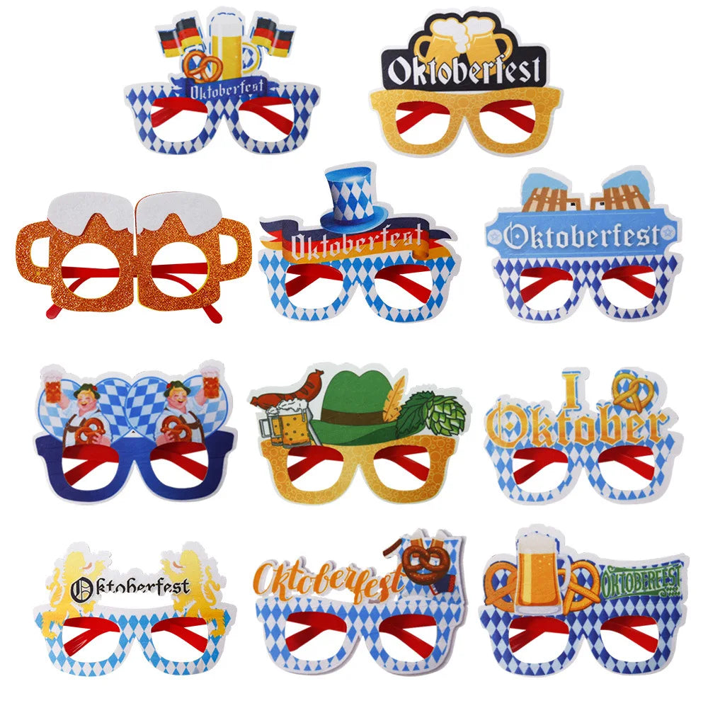 Partybrillen Set im Oktoberfest-Design (12-teilig) - 1+1 Gratis – SpaßBrillen Oktoberfest 2026
